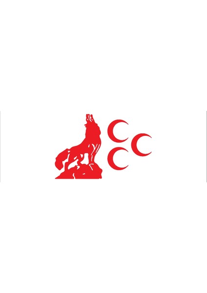 Uluyan Bozkurt Üç Hilal Sticker 11 x 8 cm fiyatları