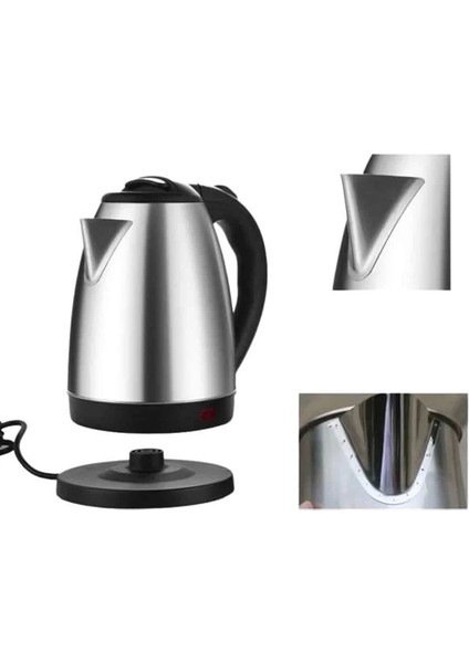 Kettle Su Isıtıcı C F Priz Uyumlu 220 - 240 V Paslanmaz Çelik Kablolu modelleri