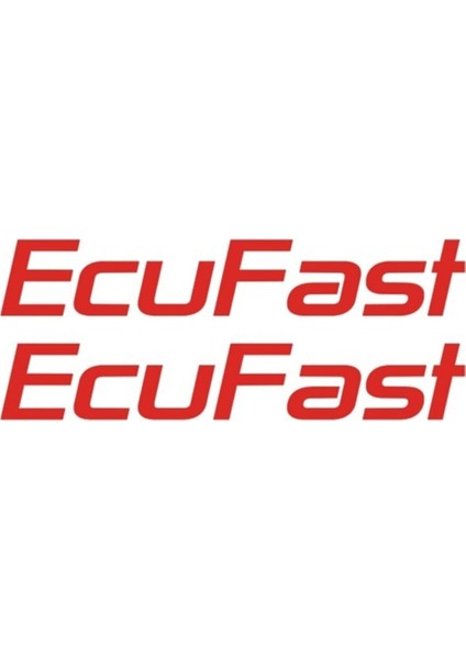 Ecu Fast Oto Özel Yeni Sticker 15 cm