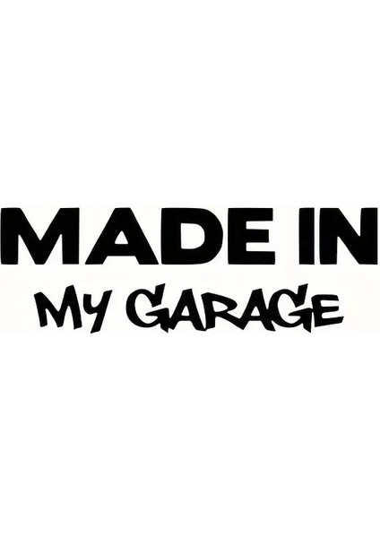 My Garage Duvar Dekor Sticker 46 x 16 cm