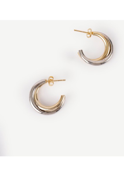 Gold ve Silver Renkli Halka Küpe fiyatları