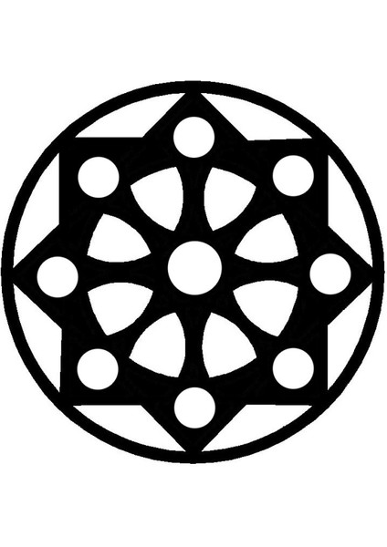 Çiçek Deseni Duvar Dekor Sticker Tip 24 40 x 40 cm