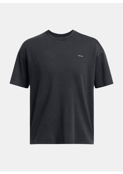 1389147-001-UA M Hw Os Logo Wash Ss Siyah Bisiklet Yaka Normal Düz Erkek T-Shirt modelleri