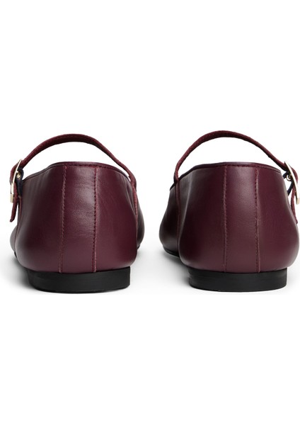 Deri Bordo Kadın Babet FW0FW09152H04 indirimleri