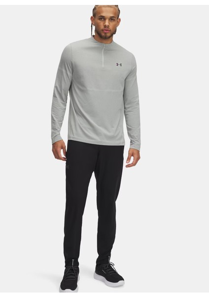 1390055-001-VANISH Woven Tapered Pa Siyah Lastikli Bel Normal Düz Erkek Eşofman Altı modelleri