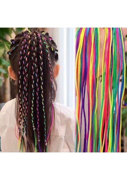 Renkli Saç Ipi Saç Arası Örgü Ipi