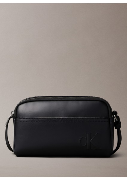 Siyah Erkek Postacı Çantası Bold Ck Camera Bag
