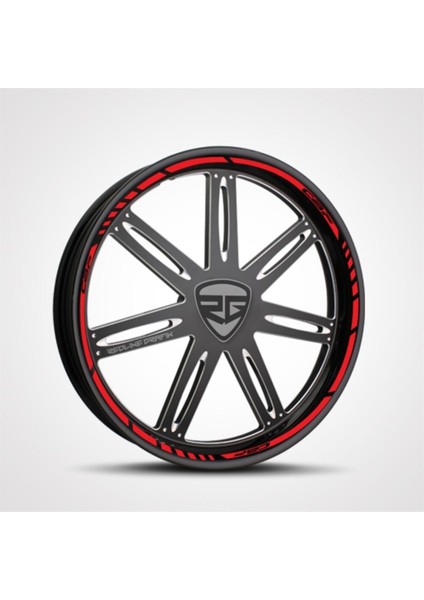 Yeni Özel Motosiklet Jant Şeridi Honda Cbf Uyumlu 150 Kırmızı Sağ-Sol/ön-Arka