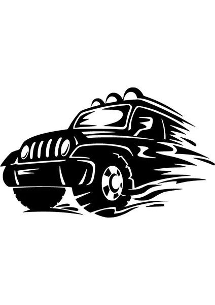 Off Road Jeep Sticker 20 x 12 cm