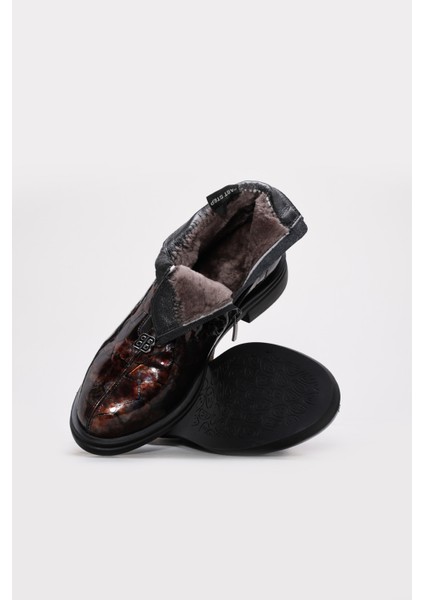 Hakiki Deri Kürklü Kadın Klasik Bot 238KZA116 fiyatları