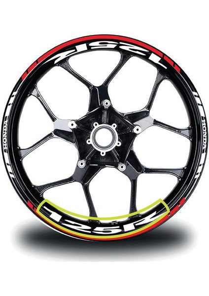 Honda CBR125R Jant Içi Sticker Etiket Modeli