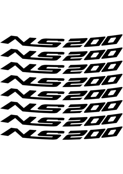Bajaj Pulsar NS200 Jant Içi Sticker Etiket Modeli