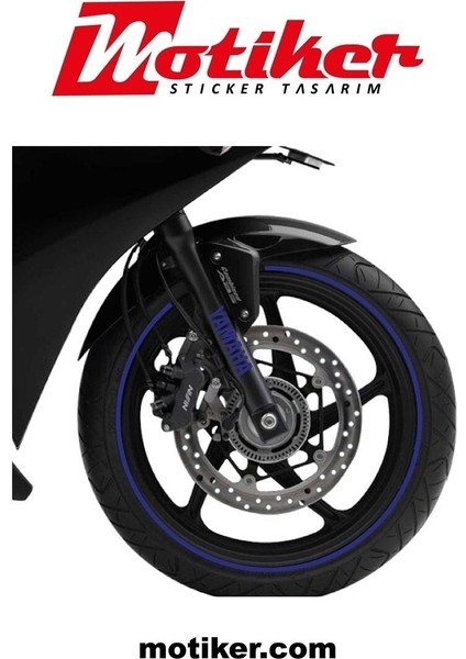 Yzf Yazılı Sarı Takım Jant Sticker Modeli