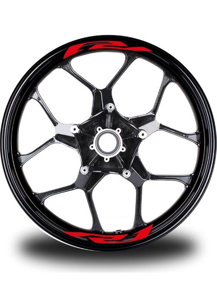 R1 Yazılı 8li Jant Içi Yazı Sticker Etiket