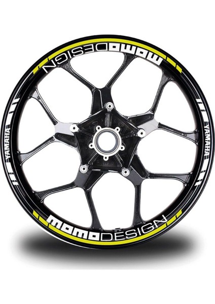 Neon Sarı Momodesing Takım Jant Sticker Etiket