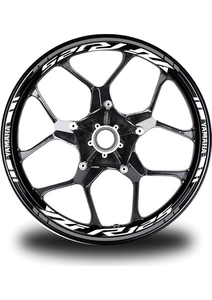 Beyaz Yamaha Yzf R25 Takım Jant Sticker Etiket