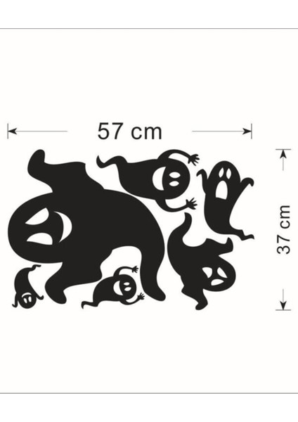 Sevimli Hayaletler Çocuk ve Bebek Odası Dekoratif Duvar Özel Yeni Sticker fiyatları