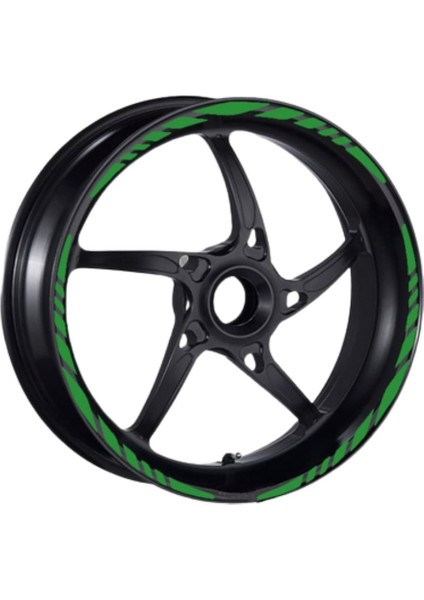 Yeni Özel Motosiklet Jant Şeridi Reflektör Yeşil Pcx Uyumlu Büyük Sağ-Sol/ön-Arka fiyatları