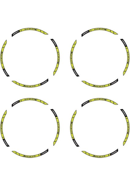 Bajaj Dominar 400 Baskılı Jant Dışı Şerit Motosiklet Sticker Etiket Modeli Sarı modelleri