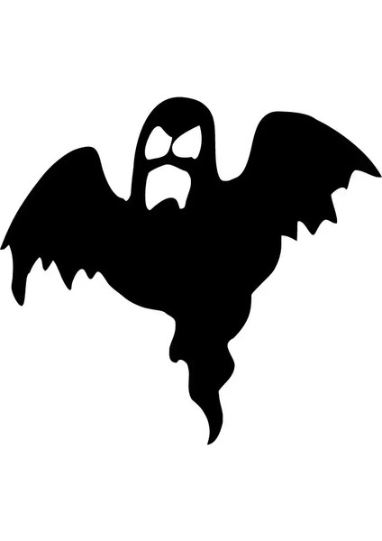 Hayalet Oto Özel Yeni Sticker Siyah 10 x 9 cm