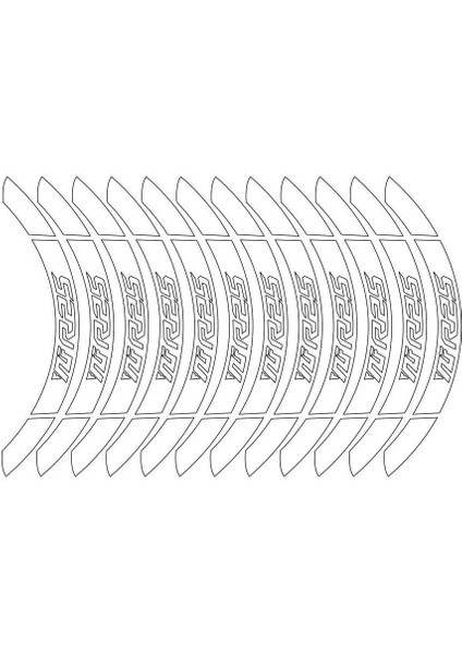 Beyaz Yamaha Yzf R25 Geniş Jant Sticker Etiket Modeli modelleri