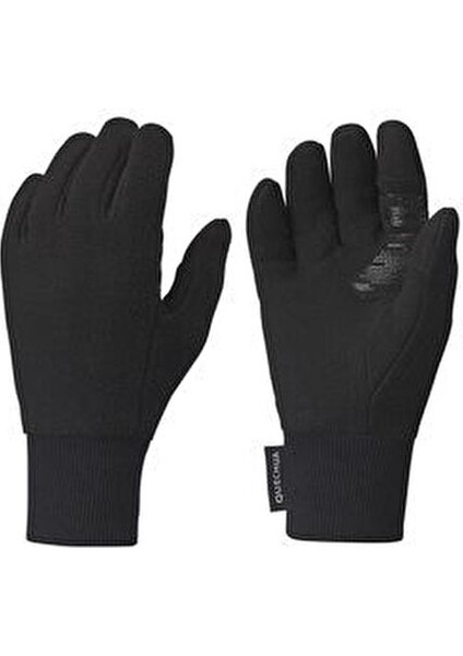 Quechua Çocuk Eldiveni Kalın Polar 6-14 Yaş Siyah Kayak ve Dış Mekan