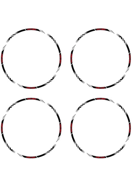 Cfmoto NK450 Sticker Jant Dışı Şerit Baskılı Kırmızı Beyaz Model modelleri