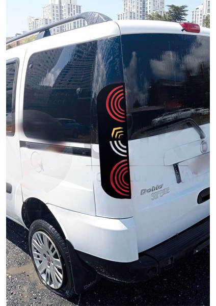 Doblo 2007-2009 Için Özel Yeni Uyumlu Aksesuar Oto LED Görünüm Stop Kaplama
