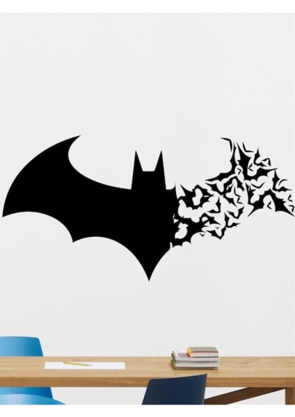 Şık Batman Su Geçirmez Kendinden Yapışkanlı Dekoratif Duvar Özel Yeni Sticker