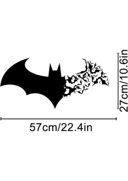 Şık Batman Su Geçirmez Kendinden Yapışkanlı Dekoratif Duvar Özel Yeni Sticker modelleri