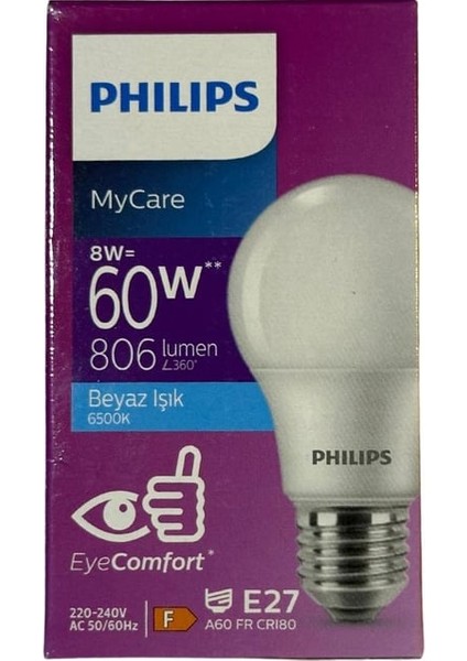 8 Watt - 60W Beyaz Işık LED Ampul E27 12'li fırsatları