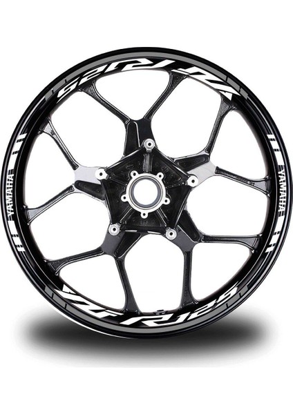 Gri Yamaha Yzf R125 Takım Jant Sticker Etiket