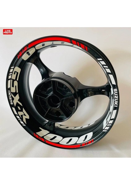 Suzuki Gsx-R 1000 Çift Renk Jant Sticker Etiket Modeli
