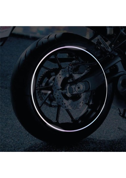 Hologram Yarım Daire Jant Sticker Etiket Modeli