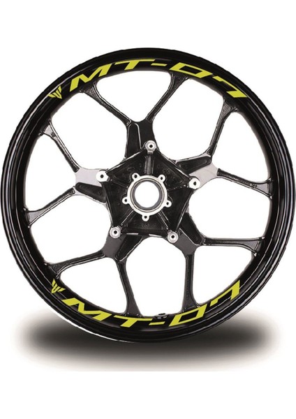 mt - 07 Yazılı 8li Jant Içi Yazı Sticker Etiket