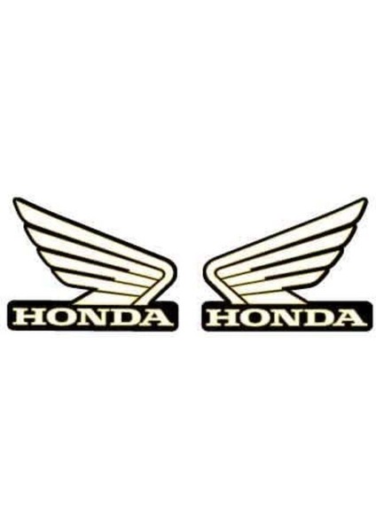 Honda Kanat Logo Orijinal Sticker Tasarım Baskılı Etiket Modeli