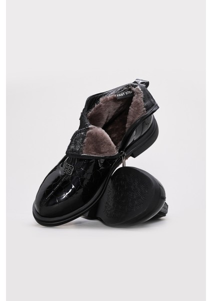 Hakiki Deri Kürklü Kadın Klasik Bot 238KZA116 modelleri