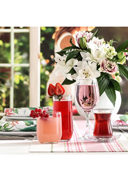 Sude Cam Çeyiz Seti 30'lu (6 Çay Bardağı, 6 Çay Tabağı, 6 Kadeh, 6 Meşrubat , 6 Viski Bardağı) fırsatları