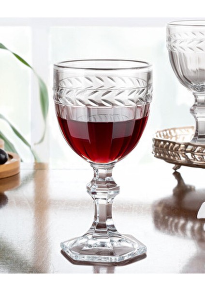 Medeline 4'lü Şeffaf Cam Desenli Kadeh Takımı 210 ml fiyatları