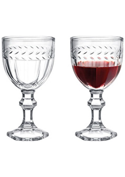 Medeline 4'lü Şeffaf Cam Desenli Kadeh Takımı 210 ml modelleri