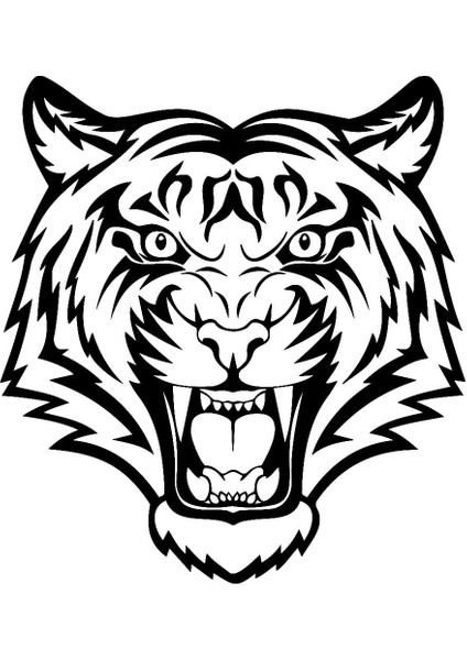 Kaplan Başı Sticker 10 x 10 cm