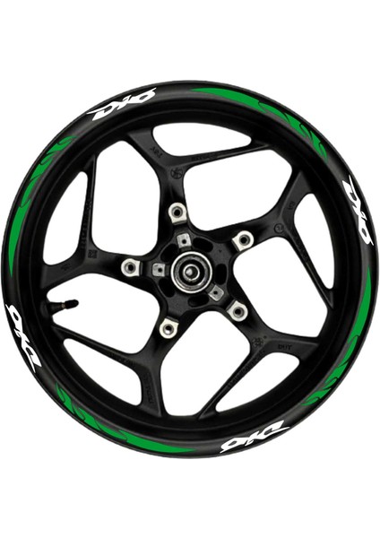 Dio Beyaz Yazılı Yeşil Reflektif Pençe Şeritli