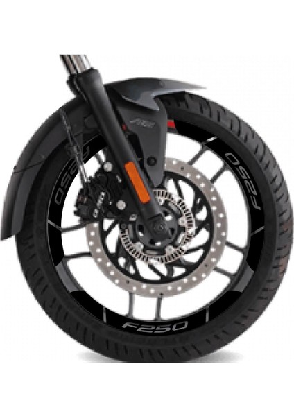 Siyah Bajaj F250 Geniş Jant Sticker Etiket Modeli fiyatları