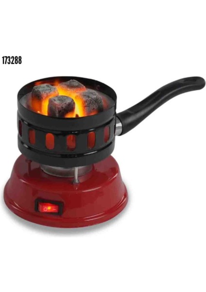 Yuvarlak Galvaniz Elektrikli Nargile Köz Ocağı