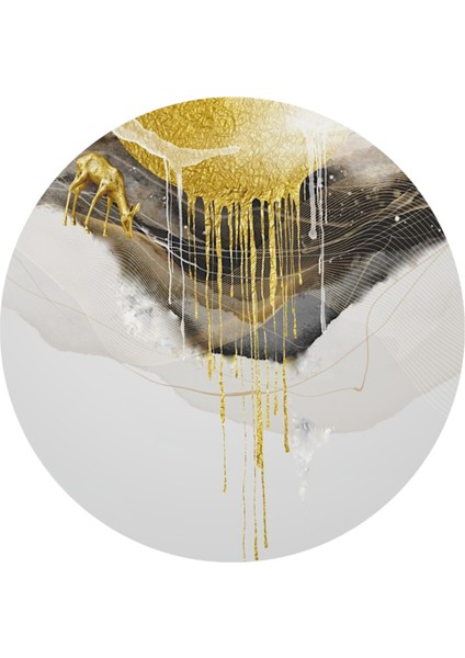 :temperli Cam Daire Tablo, Cam Tablo, Uv Baskı, CTT010