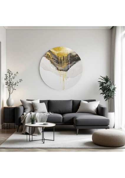 :temperli Cam Daire Tablo, Cam Tablo, Uv Baskı, CTT010