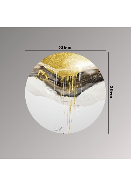 :temperli Cam Daire Tablo, Cam Tablo, Uv Baskı, CTT010