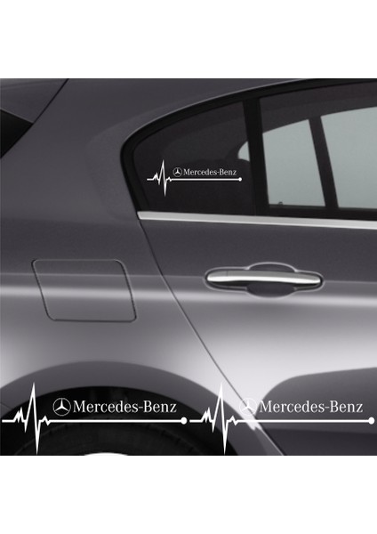 Mercedes Için Özel Yeni Uyumlu Aksesuar Oto Ritim Özel Yeni Sticker 2 Adet 20*9 cm