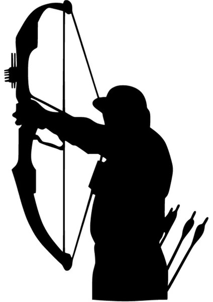 Okçu Oto Özel Yeni Sticker Siyah 25 x 37 cm