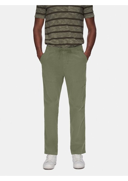 Düz Paça Gabardin Yeşil Pantolon fiyatları